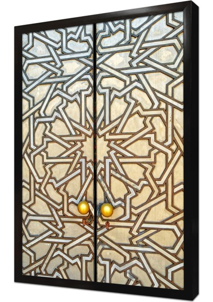 Ahşap Oyma Kapı Çerçeveli Mdf Tablo
