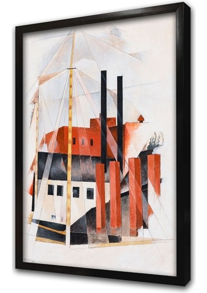 Gemi Ilüstrasyon Çerçeveli Mdf Tablo