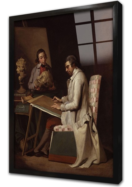 John Hamilton Mortimer Çerçeveli Cam Tablo