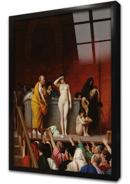 Köle Pazarı Çerçeveli Cam Tablo