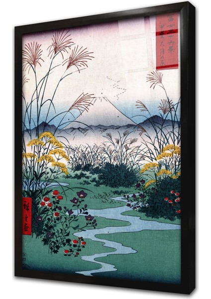 Japon Manzara Çerçeveli Cam Tablo