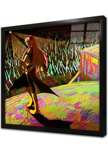 Kadın Çerçeveli Cam Tablo