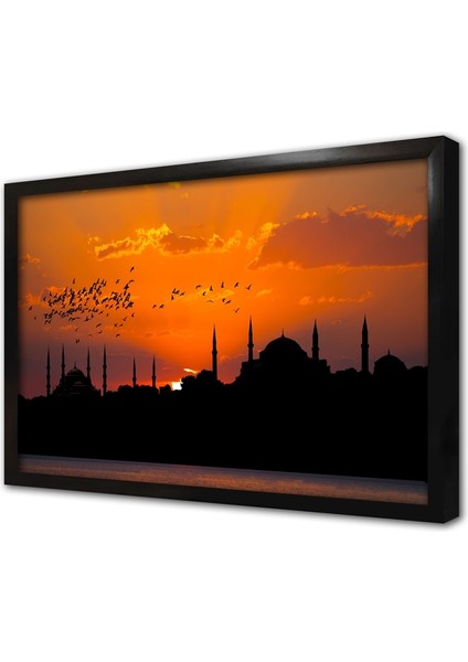 Istanbul Sultanahmed Cami Çerçeveli Mdf Tablo
