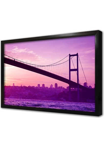 Istanbul Boğaz Köprüsü Çerçeveli Mdf Tablo