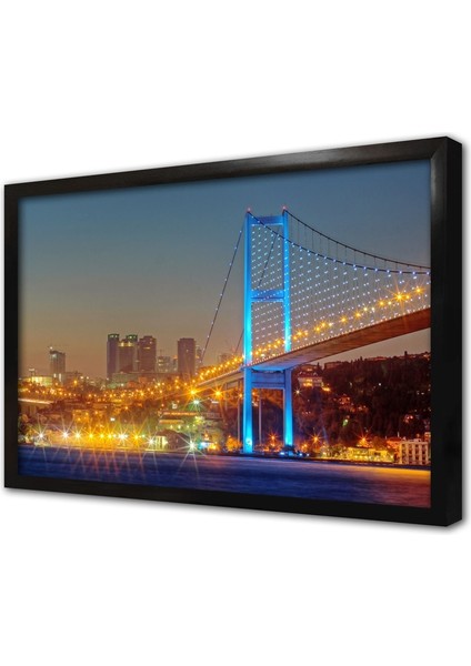 Istanbul Boğaz Köprüsü Çerçeveli Mdf Tablo
