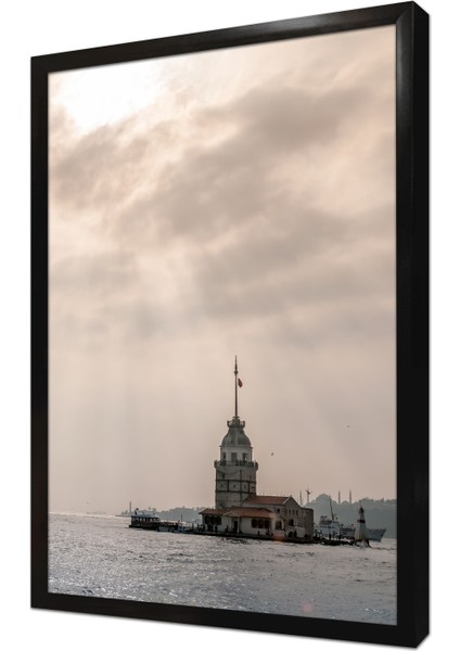 Istanbul Kız Kulesi Çerçeveli Mdf Tablo