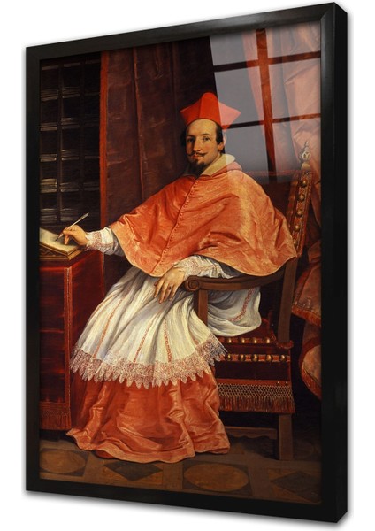 Kardinal Bernardino Spada Çerçeveli Cam Tablo