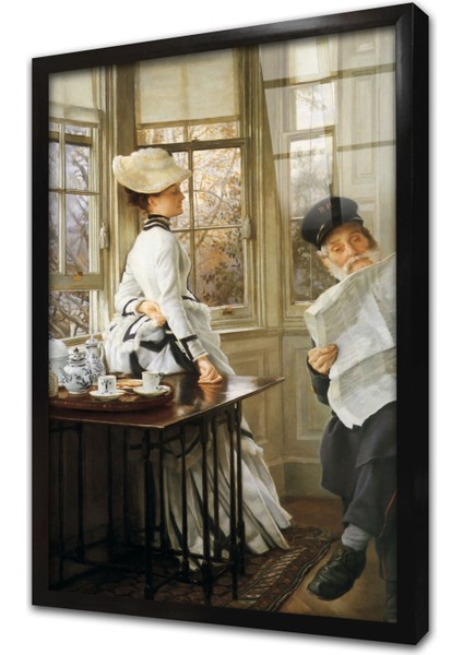 Yüzbaşının Kızı Çerçeveli Cam Tablo