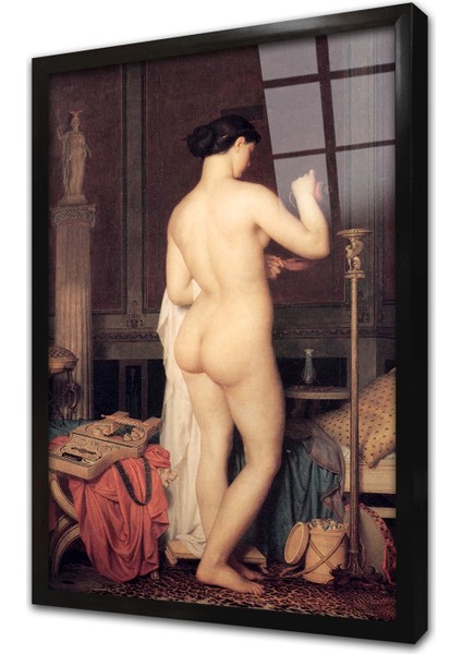 Le Coucher De Sapho Çerçeveli Cam Tablo
