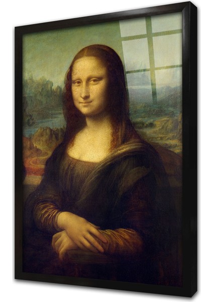 Mona Lisa Çerçeveli Cam Tablo