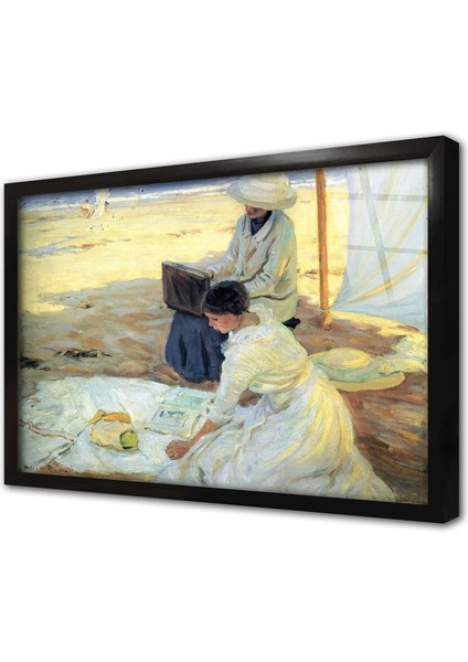 Kadın Çerçeveli Cam Tablo