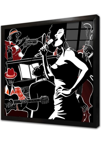 Orkestra Çerçeveli Cam Tablo