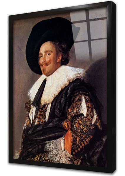 Laughing Cavalier Çerçeveli Cam Tablo