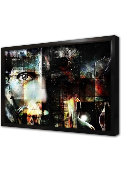 Kolaj Tasarım Çerçeveli Mdf Tablo
