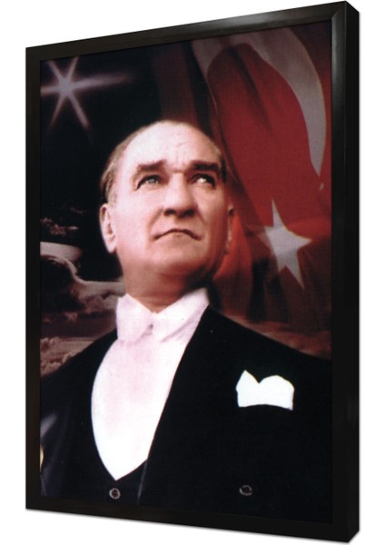 Istikbal Göklerdedir Atatürk Çerçeveli Mdf Tablo