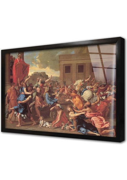 Savaş Mağduru Kadınlar Çerçeveli Cam Tablo