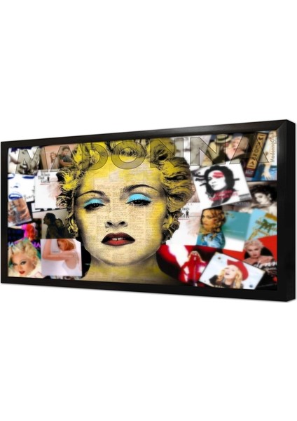 Madonna Kolajı Çerçeveli Mdf Tablo
