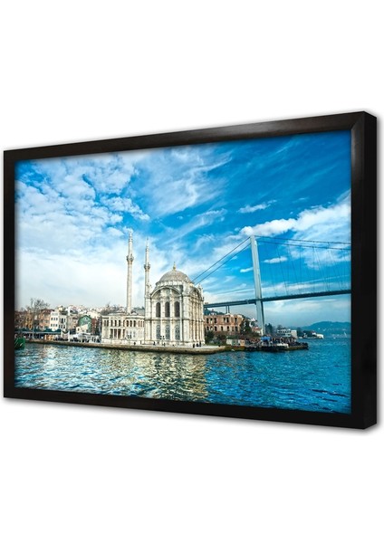 Ortaköy Camii ve Boğaziçi Köprüsü Çerçeveli Mdf Tablo