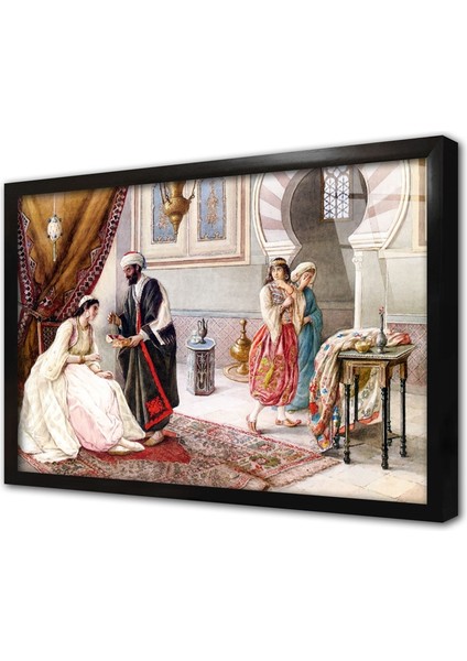 Topkapı Sarayı Kolye Adlı Görsel Çerçeveli Cam Tablo