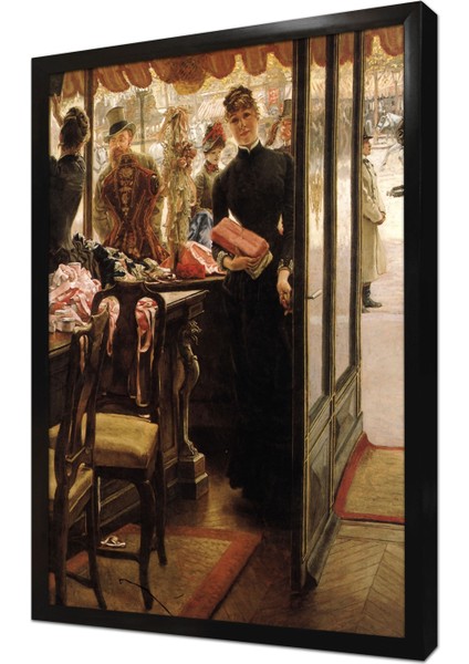 Mağaza Kız Çerçeveli Mdf Tablo