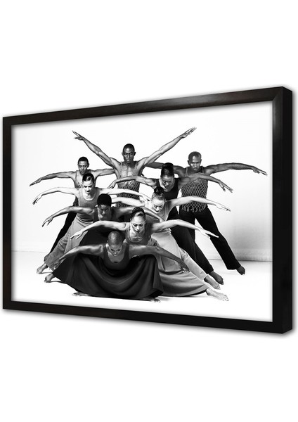 Modern Dansçılar Çerçeveli Mdf Tablo