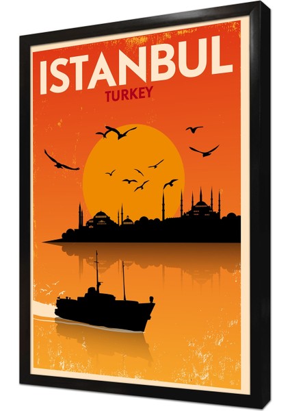 Istanbul Çerçeveli Mdf Tablo