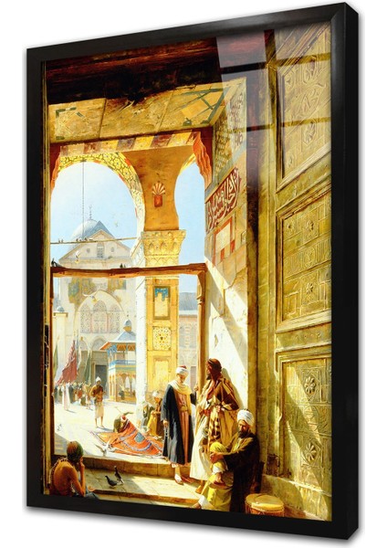 Şam Kapısı Çerçeveli Cam Tablo