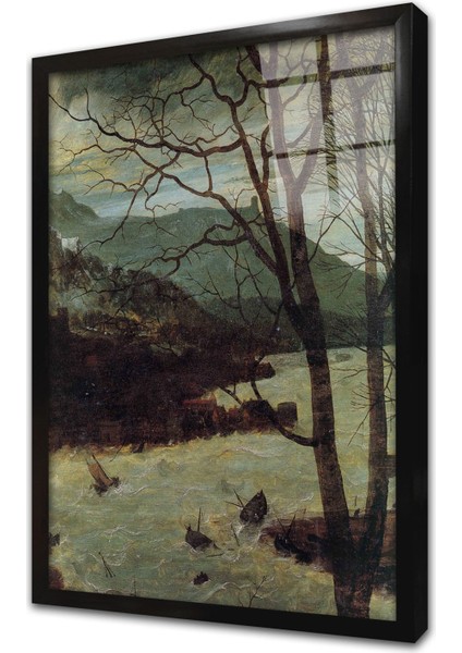 The Gloomy Day Çerçeveli Cam Tablo