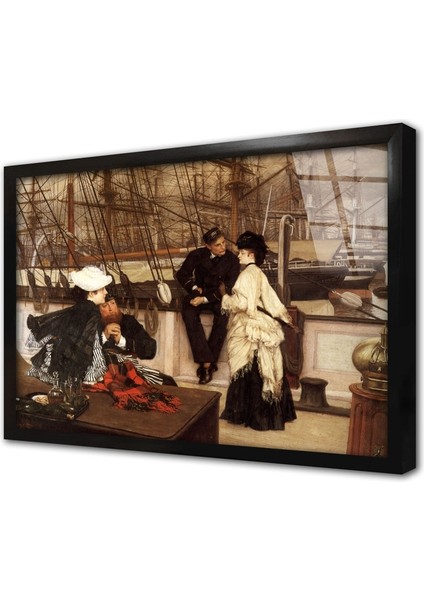 Yat Yatılı Çerçeveli Cam Tablo