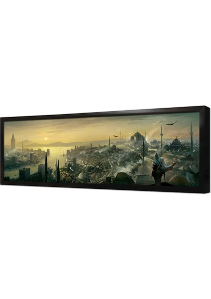 Istanbul Panorama Çerçeveli Mdf Tablo