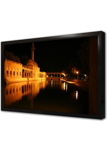 Şanlıurfa Balıklıgöl Gece Çerçeveli Mdf Tablo