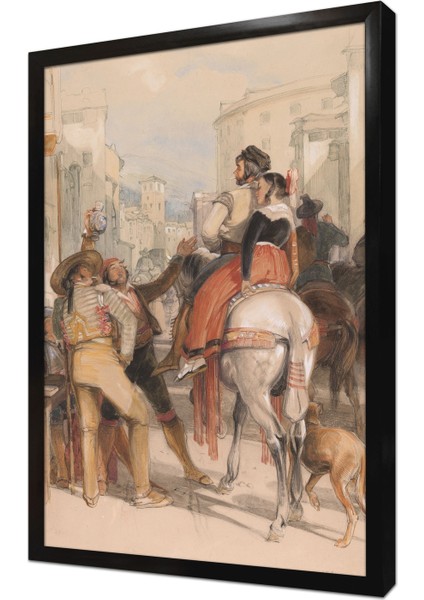 John Frederic Lewis Çerçeveli Mdf Tablo