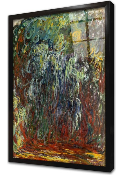 Salkım Söğüt Çerçeveli Cam Tablo