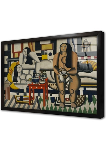 Three Women Çerçeveli Cam Tablo