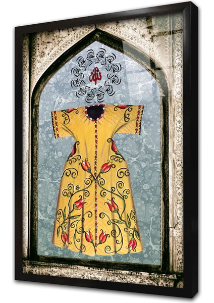 Osmanlı Kaftan Çerçeveli Cam Tablo