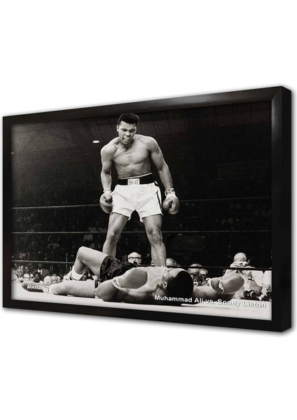 Ringde Muhammed Ali Çerçeveli Mdf Tablo