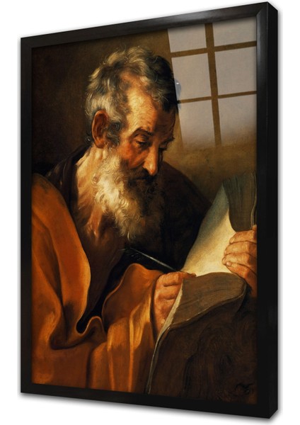 San Pedro Ik Mektup Çerçeveli Cam Tablo