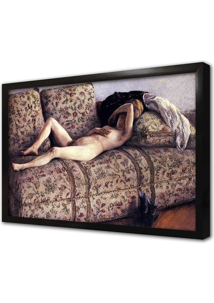 Nude On A Couch Çerçeveli Mdf Tablo
