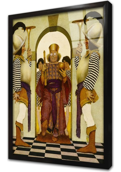 The Knave Of Hearts Çerçeveli Cam Tablo