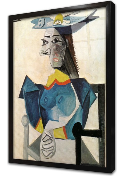 Picasso Çerçeveli Cam Tablo