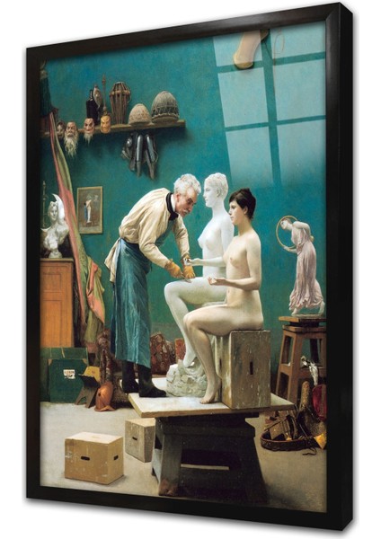The Artists Model Çerçeveli Cam Tablo