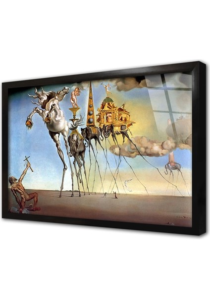 Sürrealizm Çerçeveli Cam Tablo