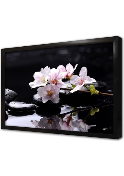 Spa Taşları Çerçeveli Mdf Tablo