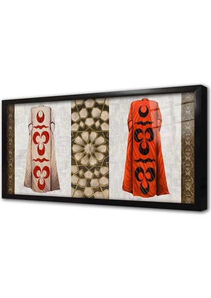 Osmanlı Kaftan Çerçeveli Cam Tablo