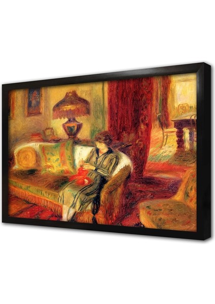 The Artists Wife Knitting Çerçeveli Mdf Tablo