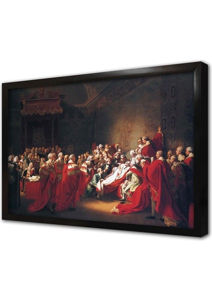 The Death Of The Earl Of Chatham Çerçeveli Mdf Tablo