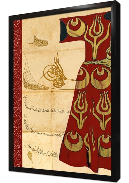 Osmanlı Kaftan Çerçeveli Mdf Tablo