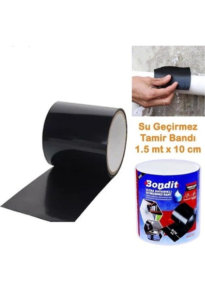 Su Geçirmezlik Bandı Ultra Dayanaklı Güçlü Yapışma 100MMX1,5MT