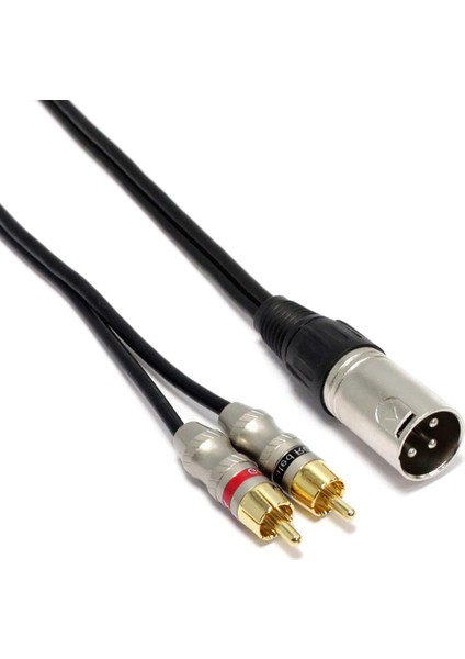 Xlr Erkek 2 Rca Erkek Kablo 3 Metre