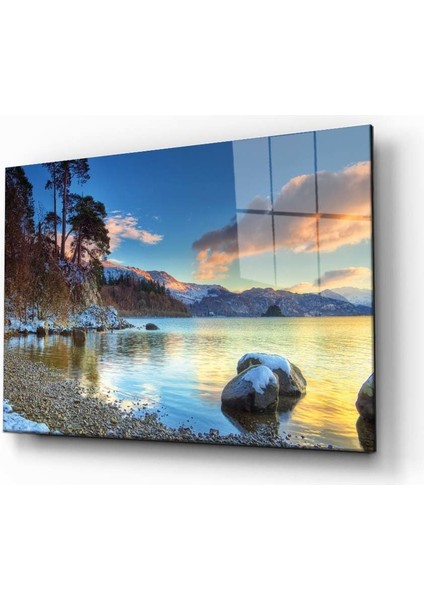 Idealizbiz Doğa Manzara Cam Tablo 4mm Dayanıklı Temperli Cam
